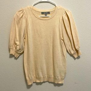 Short Puff Sleeve Sweater
